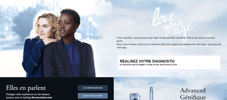 Echantillon gratuit d&rsquo;un soin Lancôme sur-mesure