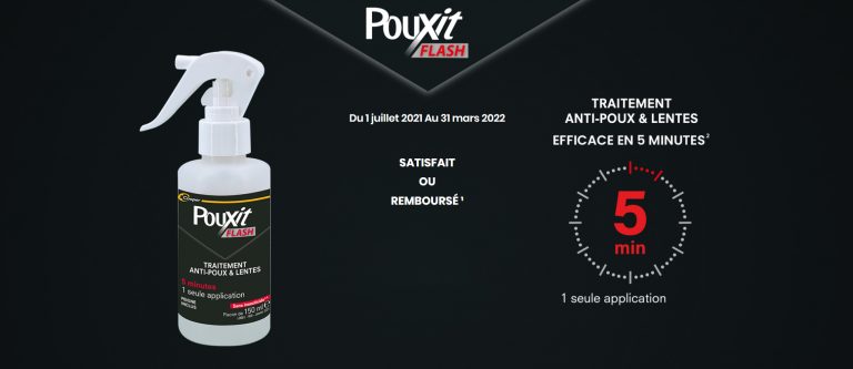 Pouxit Flash traitement anti-poux & lentes (100% remboursé) [du 01/07/2021 au 31/03/2022]