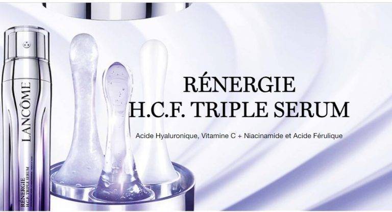 Echantillon gratuit du sérum anti-âge Rénergie H.C.F. Triple Serum de Lancôme