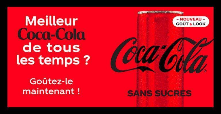 Testez gratuitement le nouveau Coca-Cola sans sucres [Campagne Janvier – Février 2022]