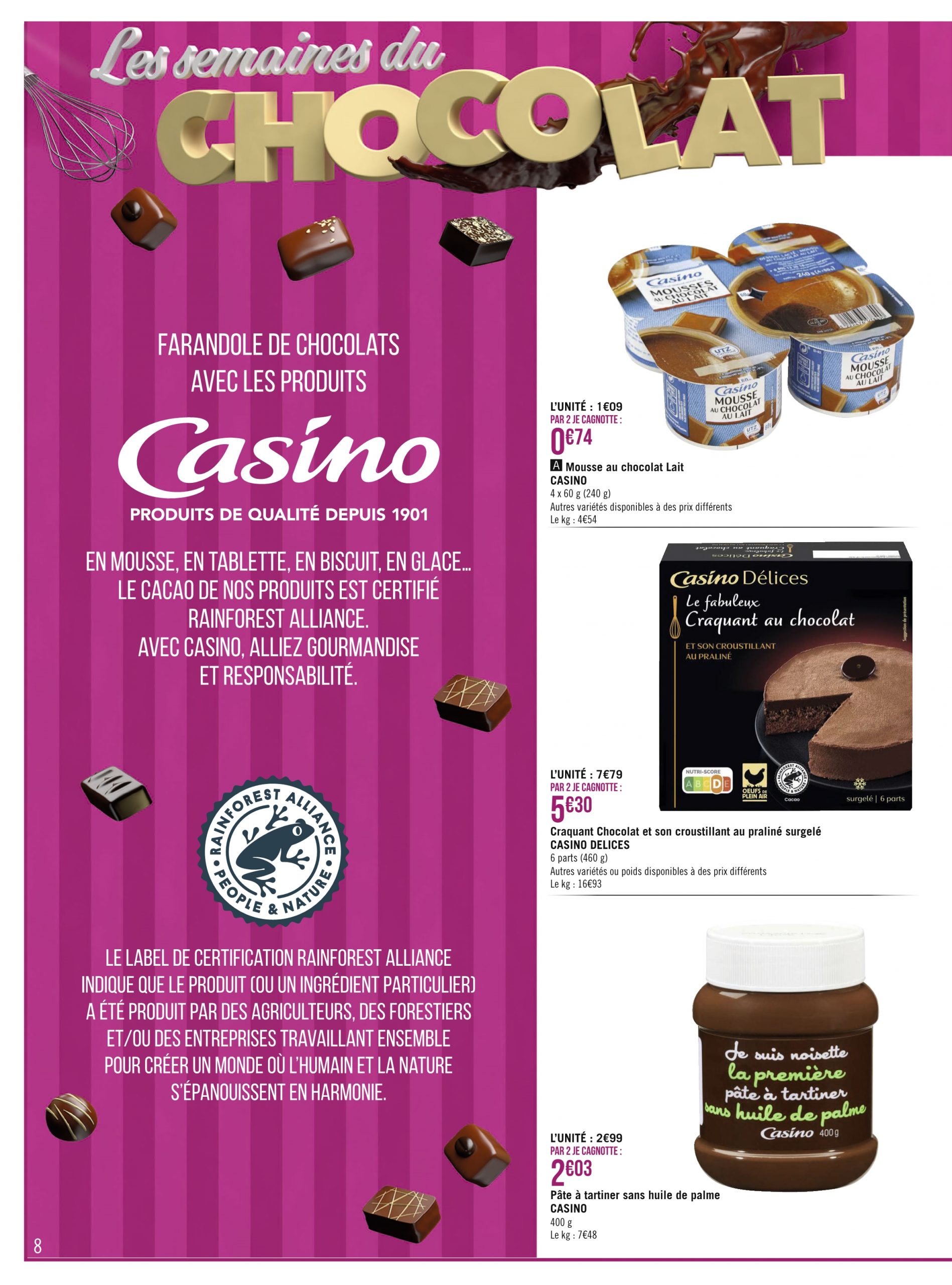 Promo Chocolat LINDT Lindor Lait chez Géant Casino