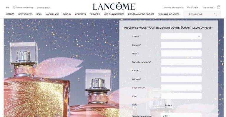 Obtenez un échantillon gratuit du parfum « Oui la vie est Belle » de Lancôme