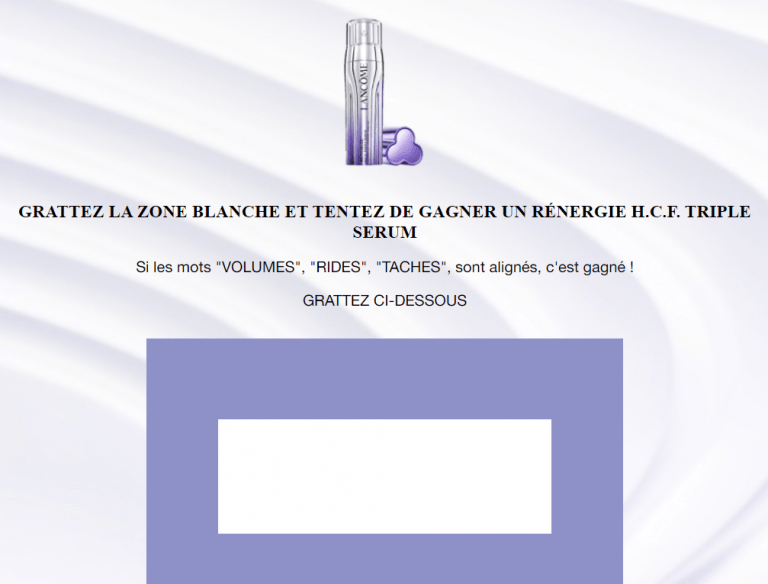 Jeu-Concours – Lancôme RENERGIE H.C.F. TRIPLE SERUM [du 28 février au 13 mars 2022]