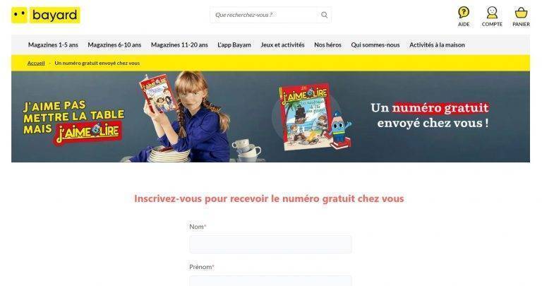 Recevez chez vous gratuitement un exemplaire du magazine pour enfants « J&rsquo;aime Lire »