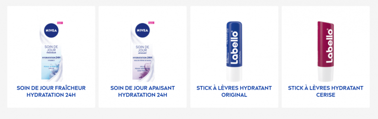 Testez gratuitement une sélection de produits NIVEA [Campagne – Mars 2022]
