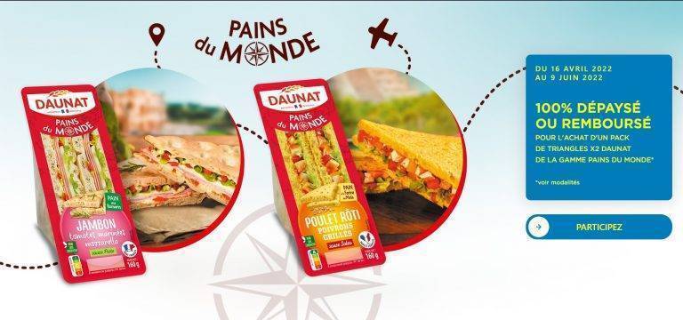 La gamme « Pains du monde » de Daunat (100% remboursé) [Du 16 avril 2022 au 9 juin 2022]