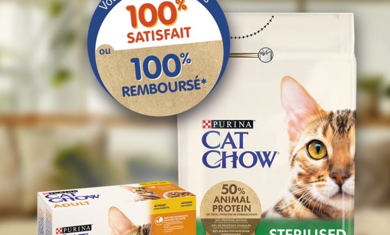 Offre 100% remboursé sur les croquettes pour chats « CAT CHOW » de la marque Purina [Du 1er janvier 2022 au 31 décembre 2022]