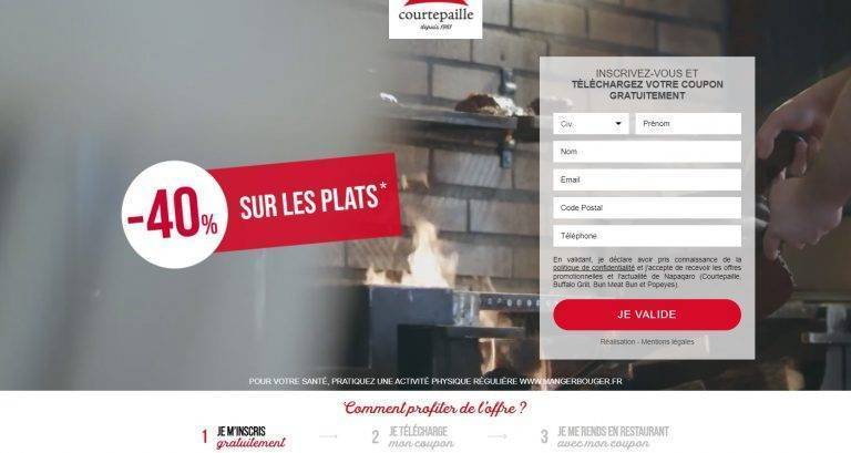 Profitez de -40% sur les plats à la carte dans les restaurants Courtepaille participants [Offre valable jusqu&rsquo;au 30/11/2022]