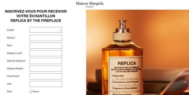 Echantillon gratuit de l&rsquo;eau de parfum Replica by the Fireplace de Maison Margiela
