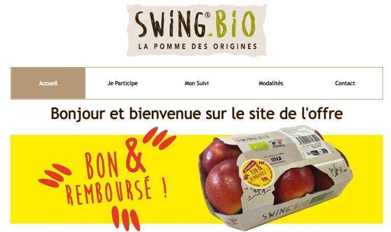 Offre 100% remboursé : Sur une référence de la marque Swing.bio [offre du 15/10/2022 au 15/03/2023]