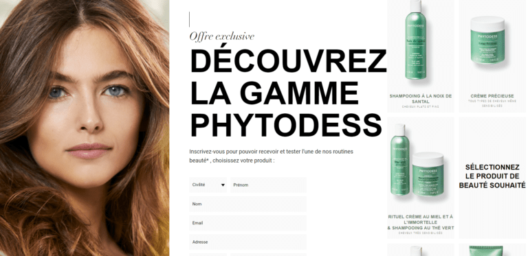 Echantillon gratuit à choisir dans la gamme Phytodess (Shampooing, crème, masque…)