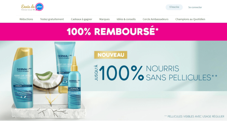 Votre produit Head&Shoulders Dermaxpro 100% remboursé du 18/02/2023 au 30/06/2023