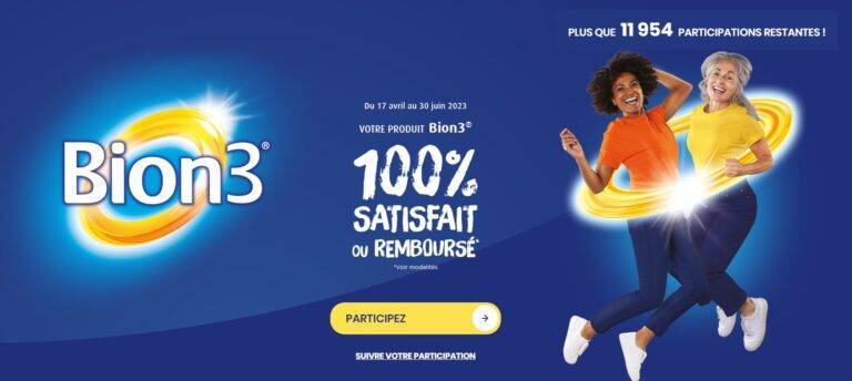 Votre produit Bion3 100% satisfait ou remboursé [du 17 avril au 30 juin 2023]