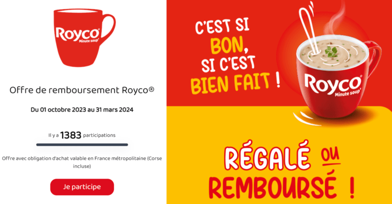 Soupe instantanée ROYCO satisfait ou remboursé [du 1er octobre 2023 au 31 mars 2024]