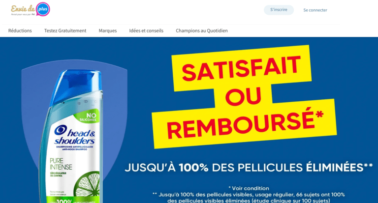 Offre de remboursement Head & Shoulders 100% remboursé parmi une sélection [du 01/07/2024 au 31/12/2024]