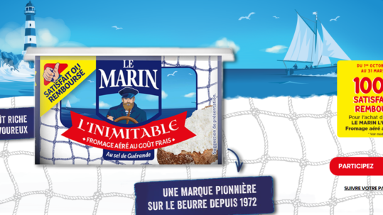 LE MARIN L’Inimitable Fromage Aéré – 125g 100% satisfait ou remboursé [entre le 01/10/2024 et le 31/03/2025]