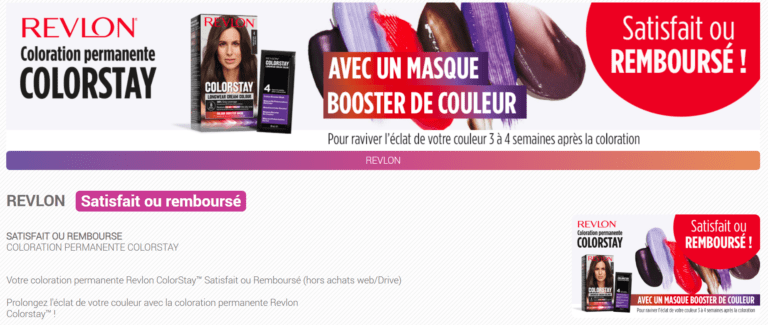 Satisfait ou Remboursé : Coloration permanente Revlon ColorStay  [Offre Quoty valable pour tout achat effectué à compter du 01/11/2024]